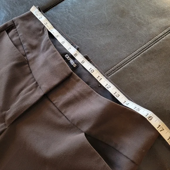 Express Brown Wide Leg Pants 10R - Picture 6 of 9